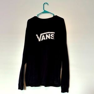 Long Sleeve Black VANS Shirt